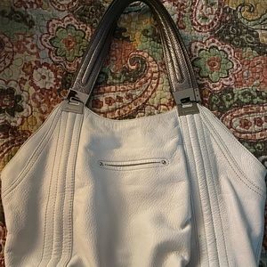 White Leather Hangbag